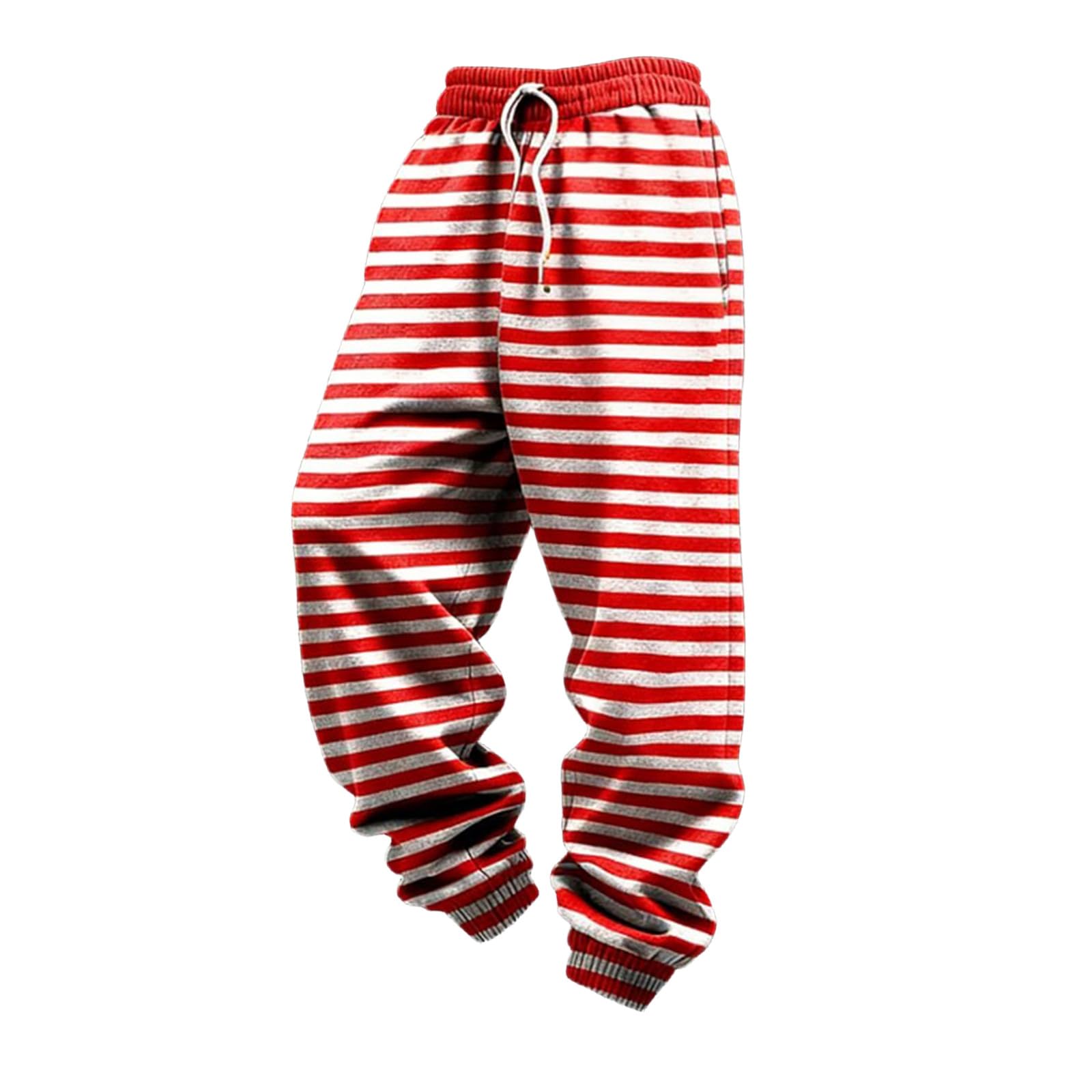 Générique Men's Harem Pants Clown Costume Carnival Clown Trousers Lapel Pattern Elastic Waist Casual Jogging Bottoms Pyjama Bottoms Baggy Pants, T Rough, L