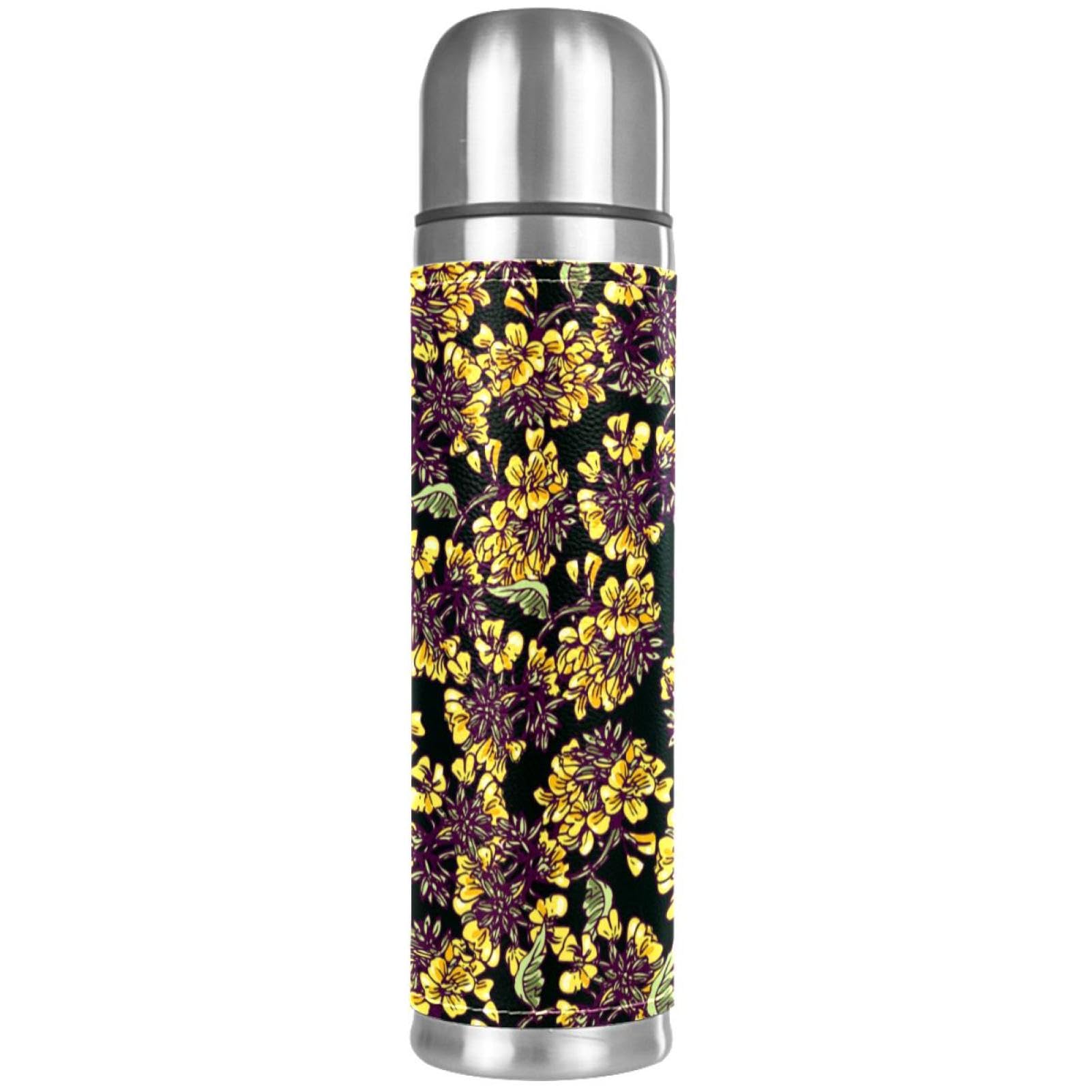 Gourde Isotherme THERMOS 500ml - Crème Jaune - Inox - Isolation Chaude/froide