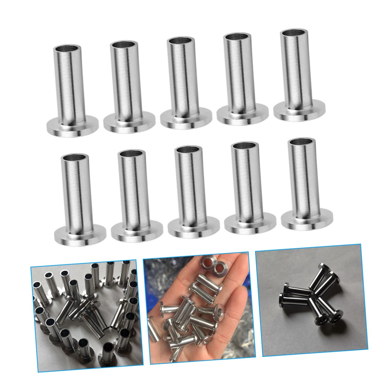 Gadpiparty 5 Series Pasamuros Para Postes De Madera Cables Protector De Pasamanos Fundas Protectoras Para Barandilla De Cubierta Alambre De Refuerzo Acero Inoxidable Silver 10 Piezas X 5