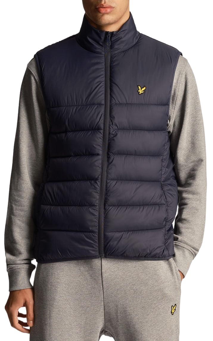 Lyle & Scott Men's Dark Navy Light Jackets Wadded Gilet Z271 Xxl