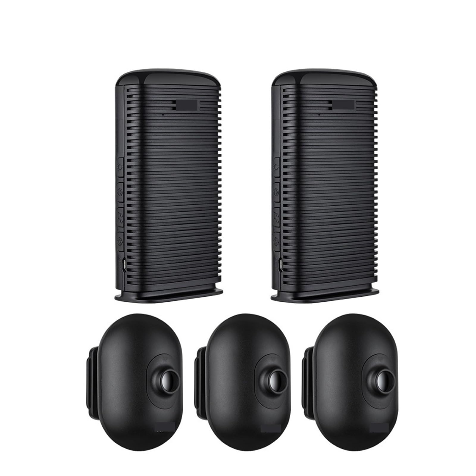 Detector De Movimiento PIR Inalámbrico For Exteriores, Sistema De Alarma De Seguridad For El Hogar Infrarrojo A Prueba De Agua, Alarma Antirrobo For Vehículos De Garaje(Driveway Alarm Kit3)