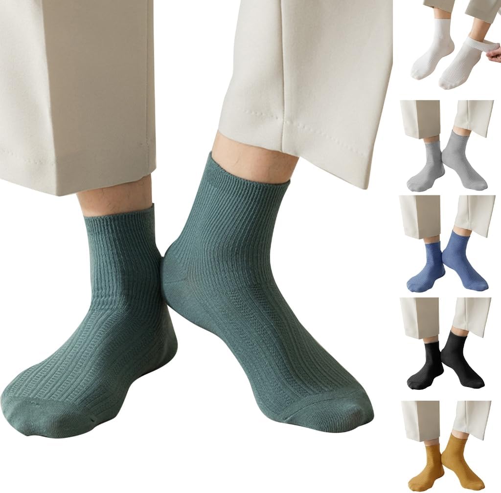 Color Men Sock Spring Autumn Casual Basic Stocking Vertical Stripes Breathable Comfortable Casual Sports