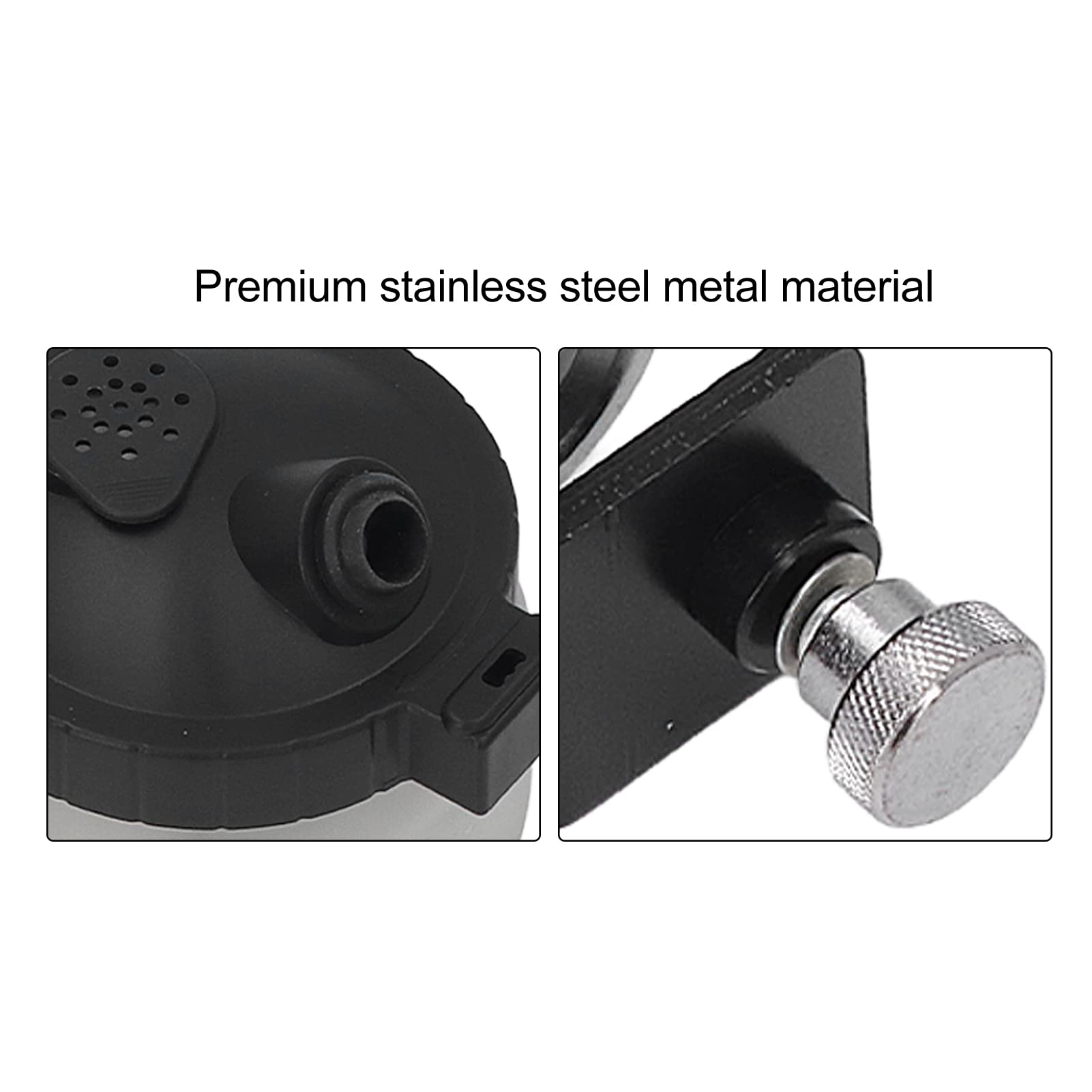 Airbrush Holder Station Universal Durable Stainless Steel Glass Rotating Clamp On Stand for Artists, Crafters, Painters, Hobbyists