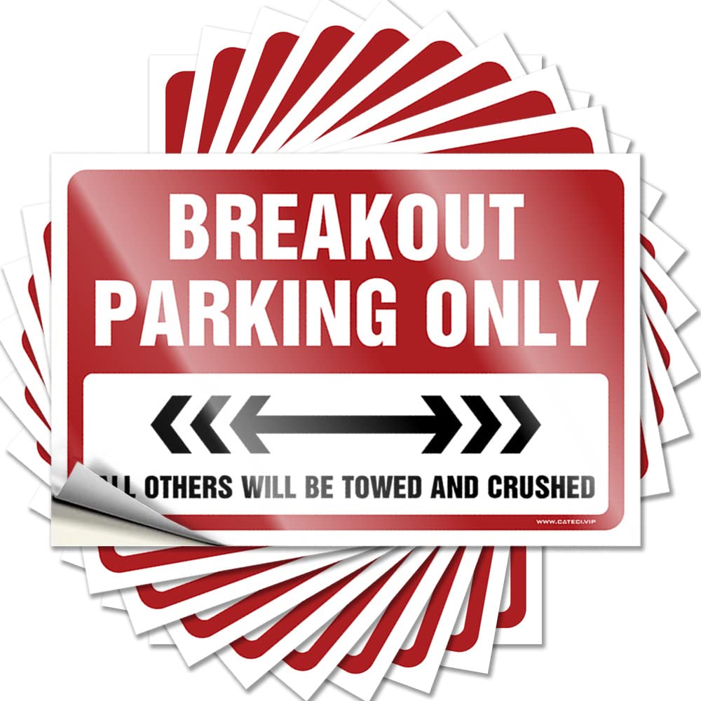 Decals Stuff for Bedroom | Happy Bumper Breakout Parking Only for Teens(12X18CM)