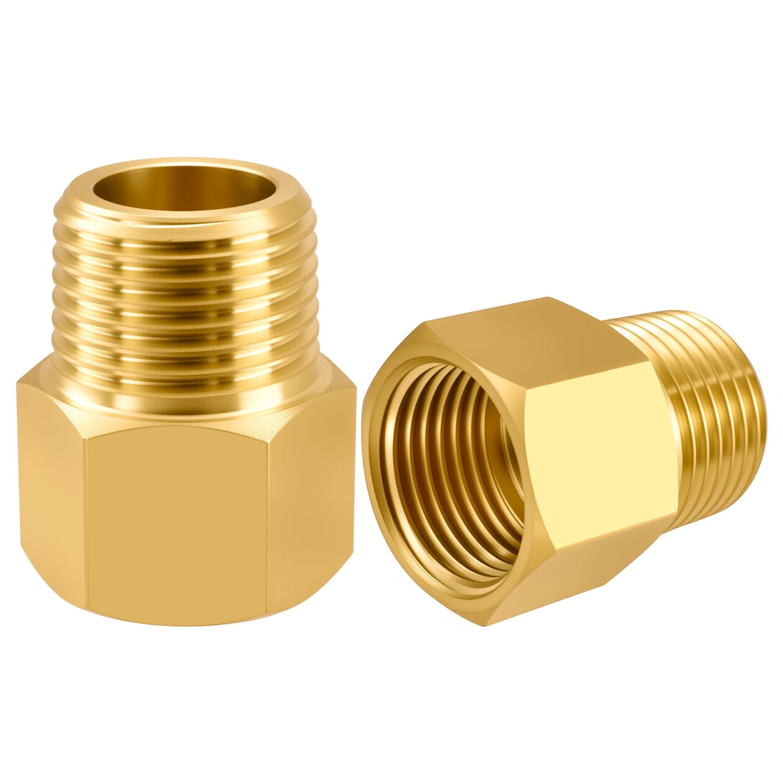 10pcs Brass Hose Barb To NPT Male Adapter 3/8 Barb X 3/8 NPT Male For Automotive Motorcycle Marine Truck Rv Fuel Systems