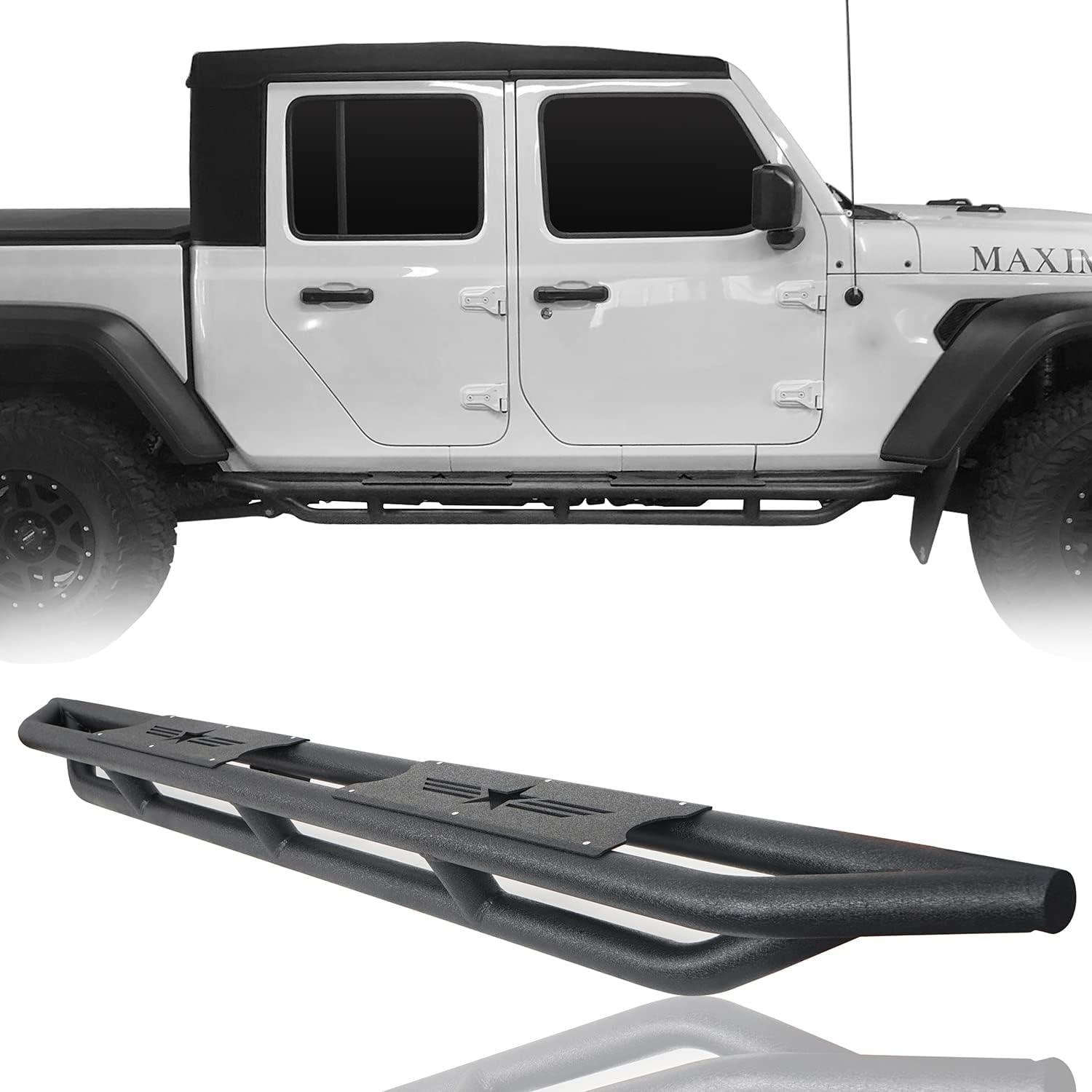 uBox Gladiator Side Step Running Board Nerf Bar Door Step