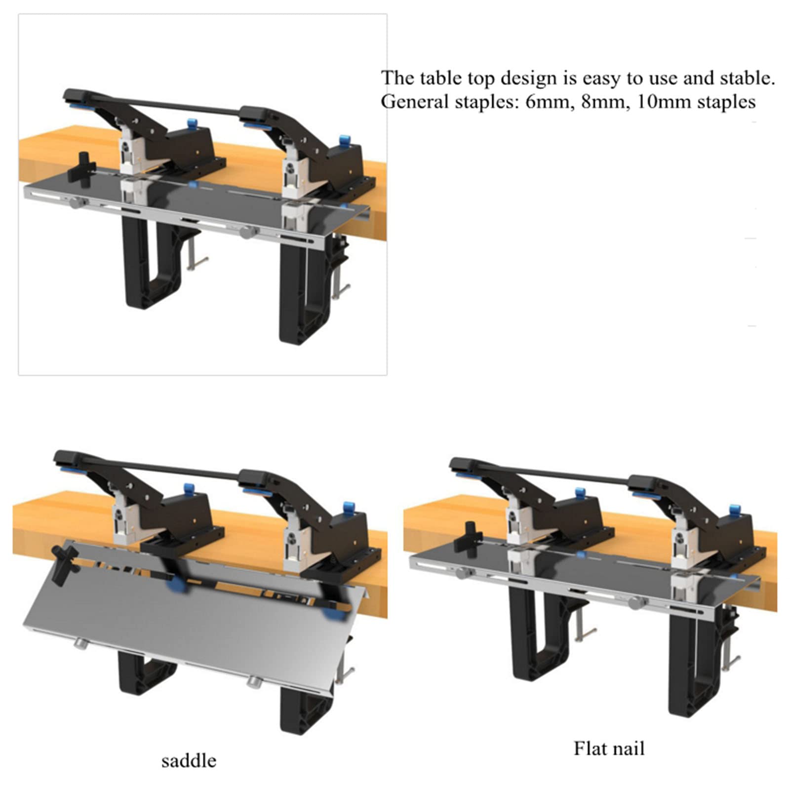 Cucitrice Doppia Testa Professionale - Per Ufficio, Rilega Fino A 50 Fogli A4/A3, Regolazione Profondità - Foto 7