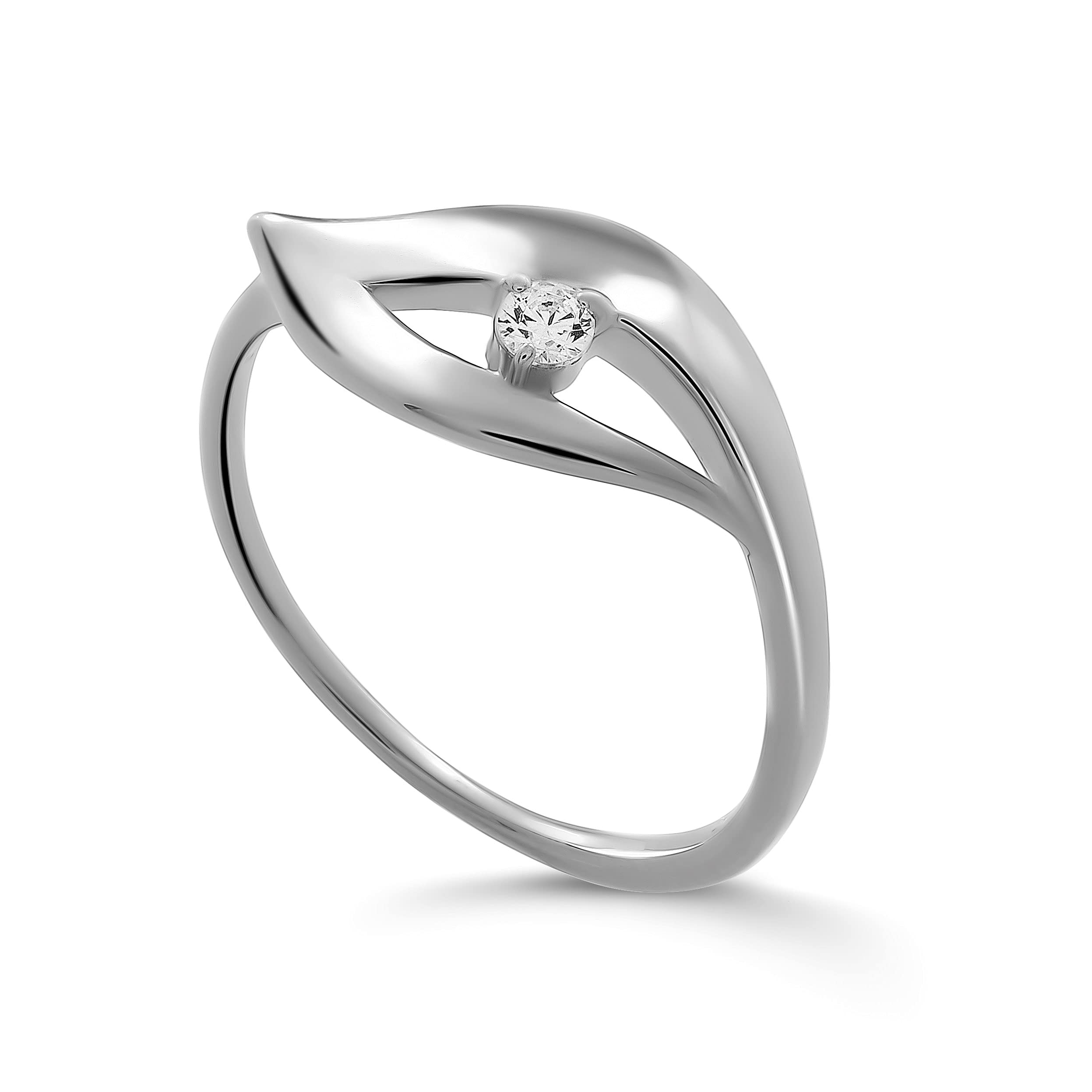 Orphelia - Anello impilabile Argento sterling Cubic Zirconia Da donna, Silver, ZR-7519/58