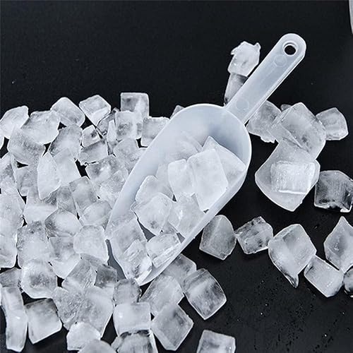 3 unidades de plástico transparente para bandeja de hielo, cucharas medidoras de granos pequeños, pala para fiesta, postre, bufé, bodas, arroz,