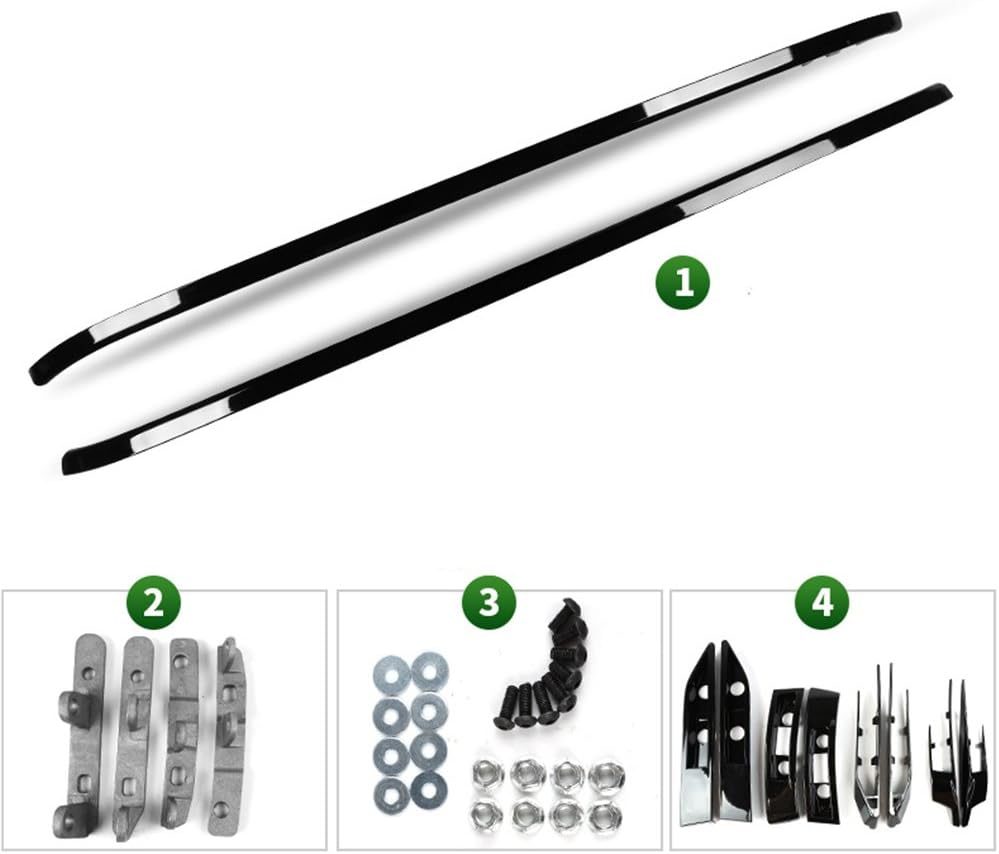 UDP 4PCS Roof Racks Crossbars Kits Fits for Land Rover Range Rover Evoque L358 2011-2019 Baggage Cargo Carriers Luggage Rail Side Bar Cross Bars Black