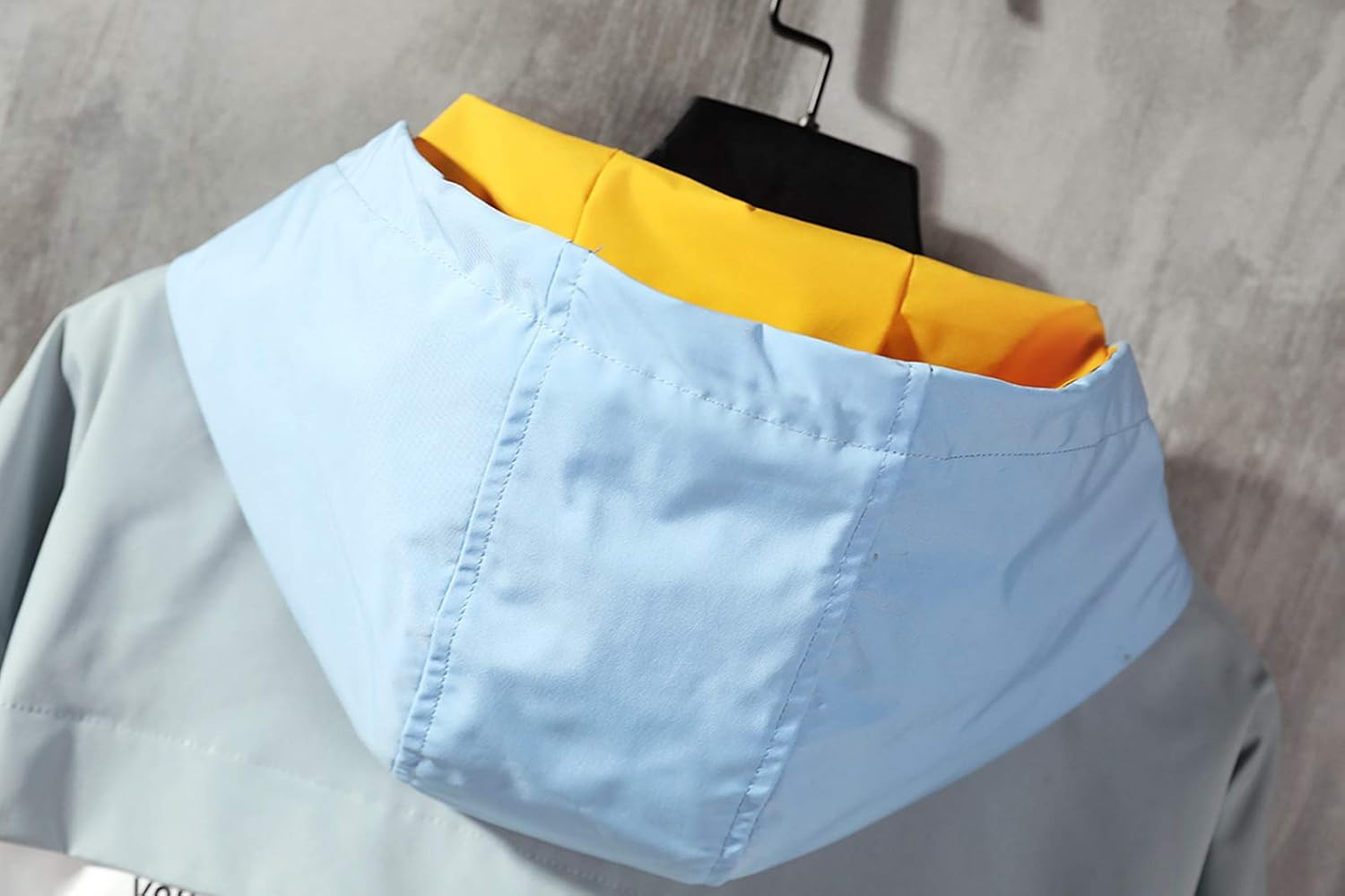 GURUNVANI Casual Hoodie Long Sleeve Hooded Jacket Color Block Pullover - Image 7