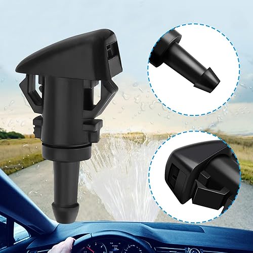 Miniatura 4 de deemars 2 boquillas para limpiaparabrisas delantero, boquilla rociadora de parabrisas, boquilla de limpiaparabrisas que reemplaza al OEM #4805742AB