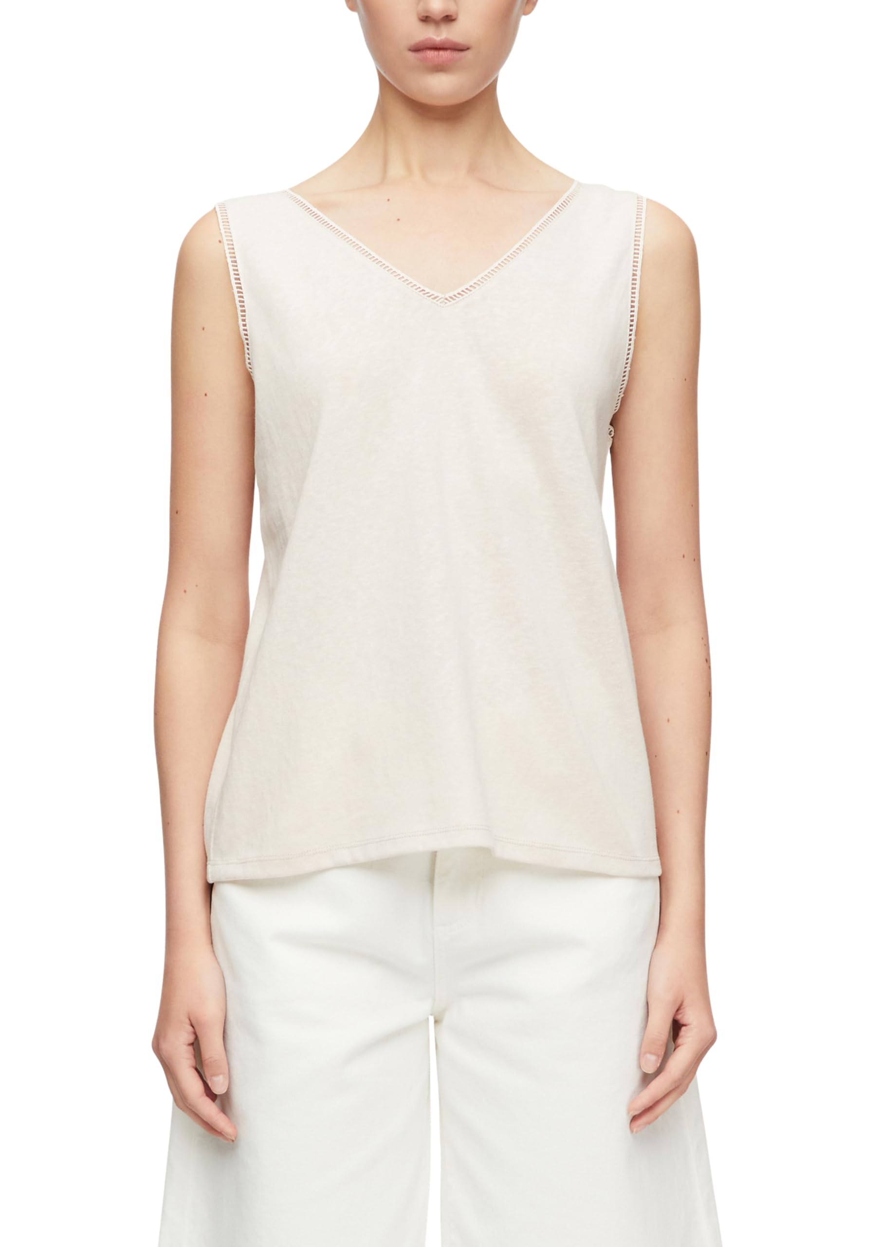 Comma Women's 2180170 Top (Pack of 1), Light Beige, 14