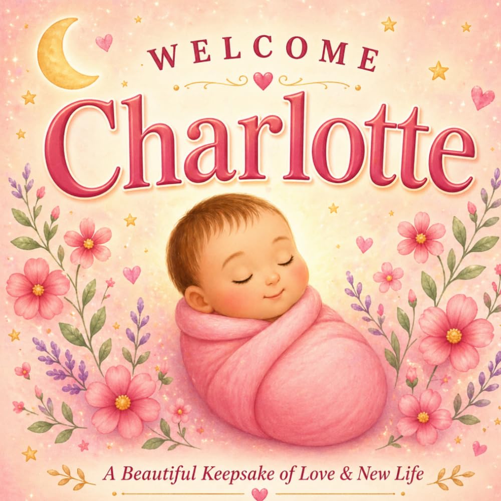 Welcome, Charlotte: A Personalized Baby Book to Celebrate Your Arrival | A Keepsake Gift for Newborn Girls, Baby Showers, and New Parents (Three Hearts Personalized Name Books: Charlotte)