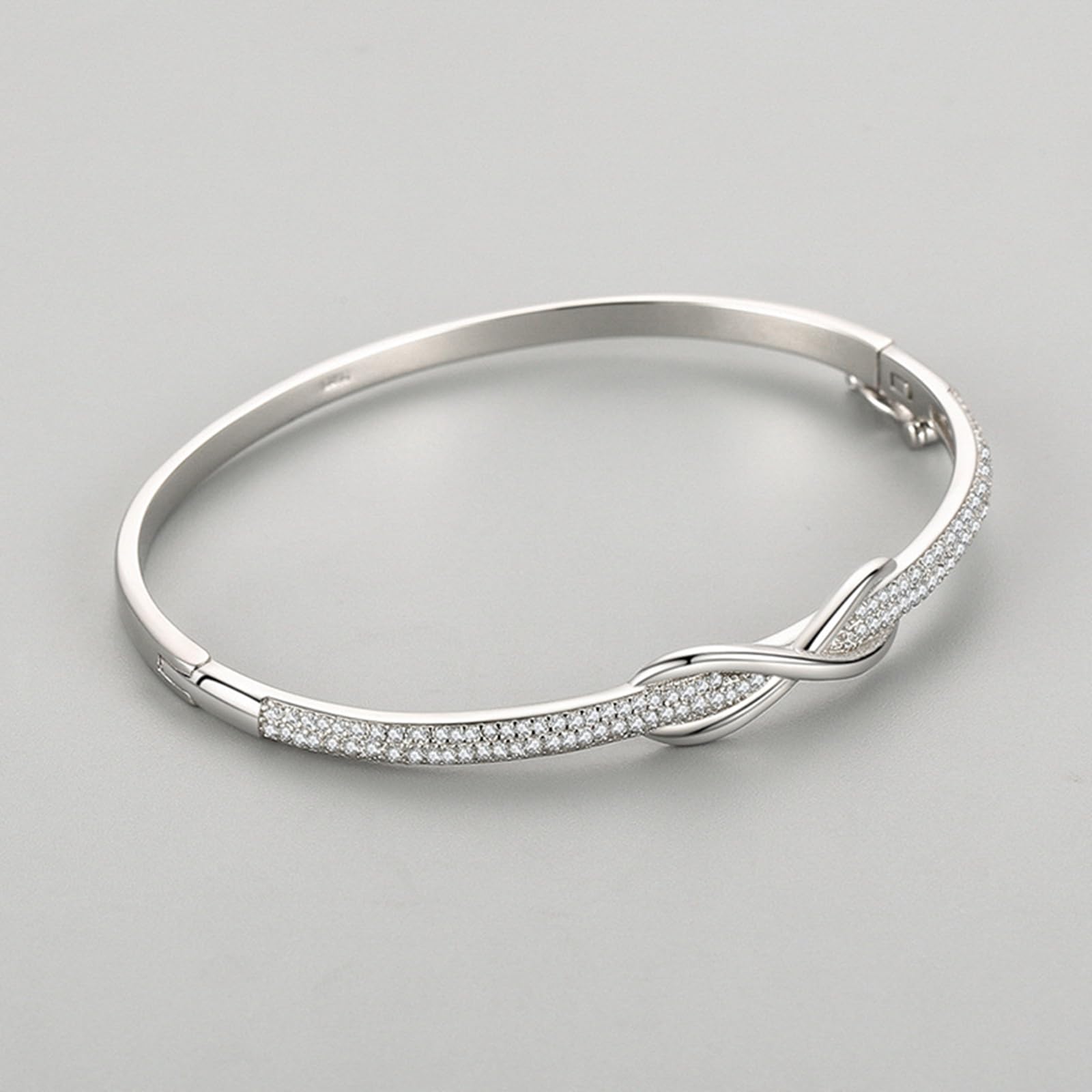 Pulseras de plata de ley 925 con circonita cúbica, pulsera de mariposa de plata para mujer, adecuada para aniversario
