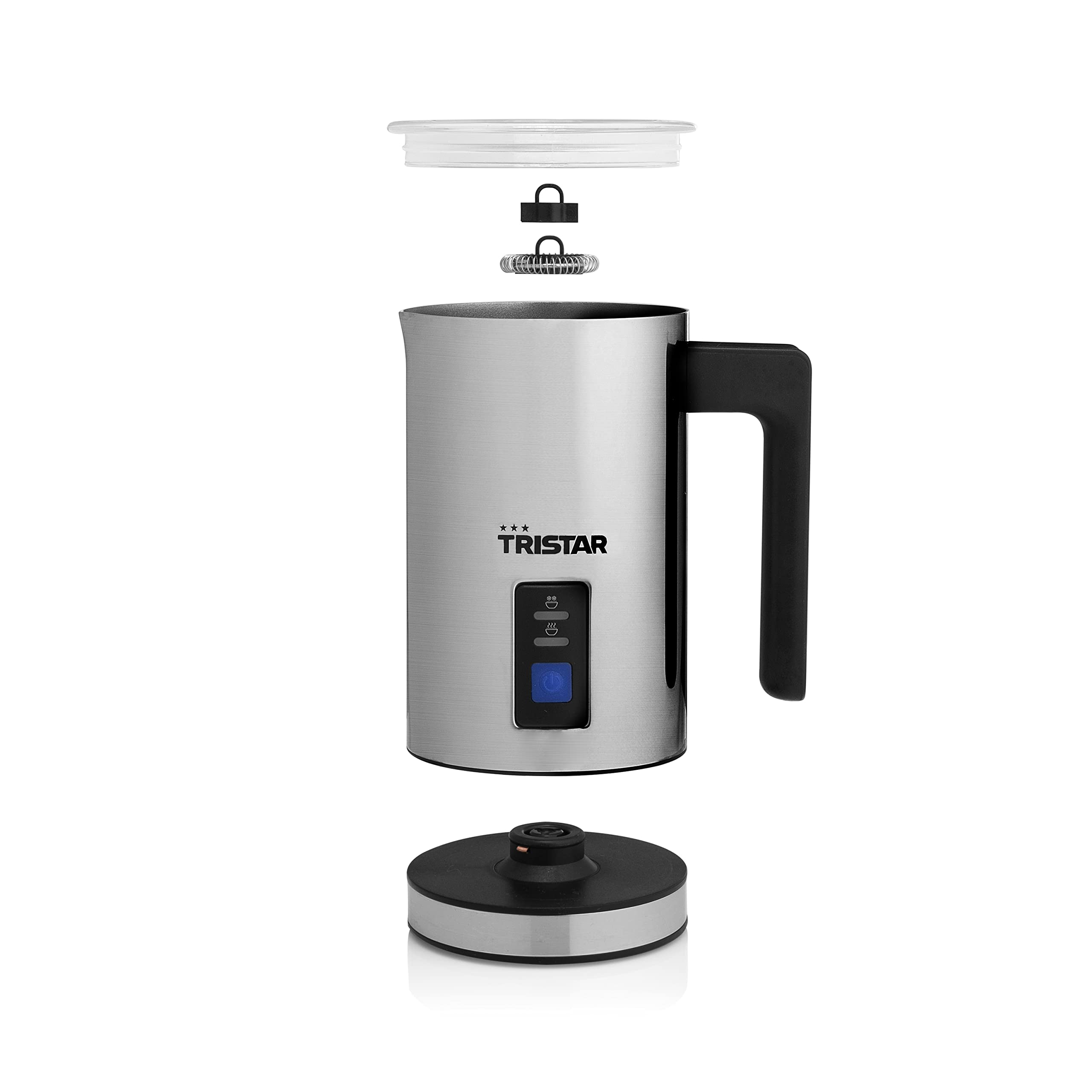Tristar MK-2276 Montalatte, 500 W, Acciaio Inox, Argento