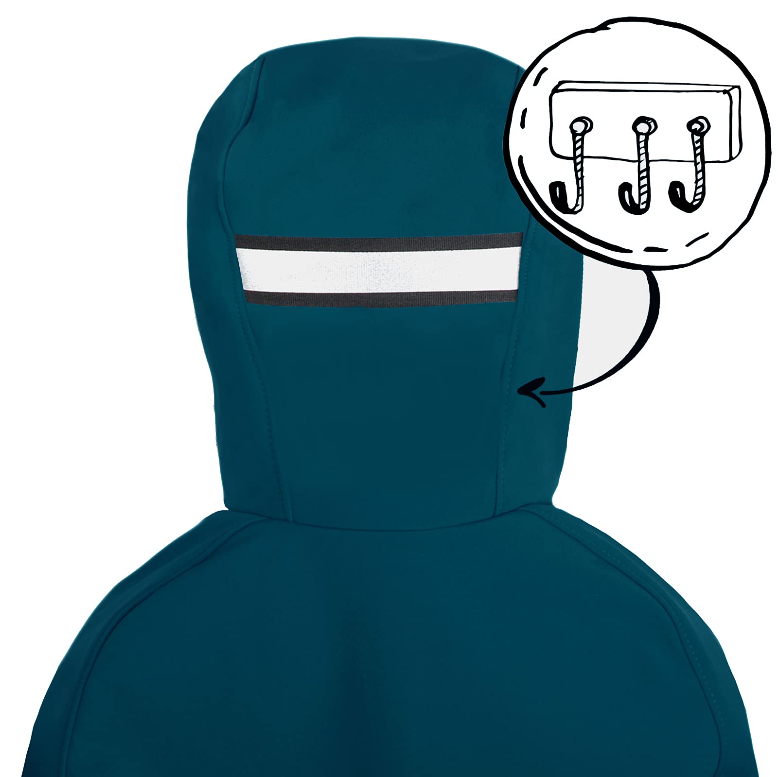 Kurtka softshell Street z podszewką polarową, wodoodporna i wiatroszczelna, oddychająca kurtka funkcyjna, kurtka rekreacyjna dla dzieci, z zamkiem błyskawicznym na całej długości, kobaltowy z czarnym, 134-140
