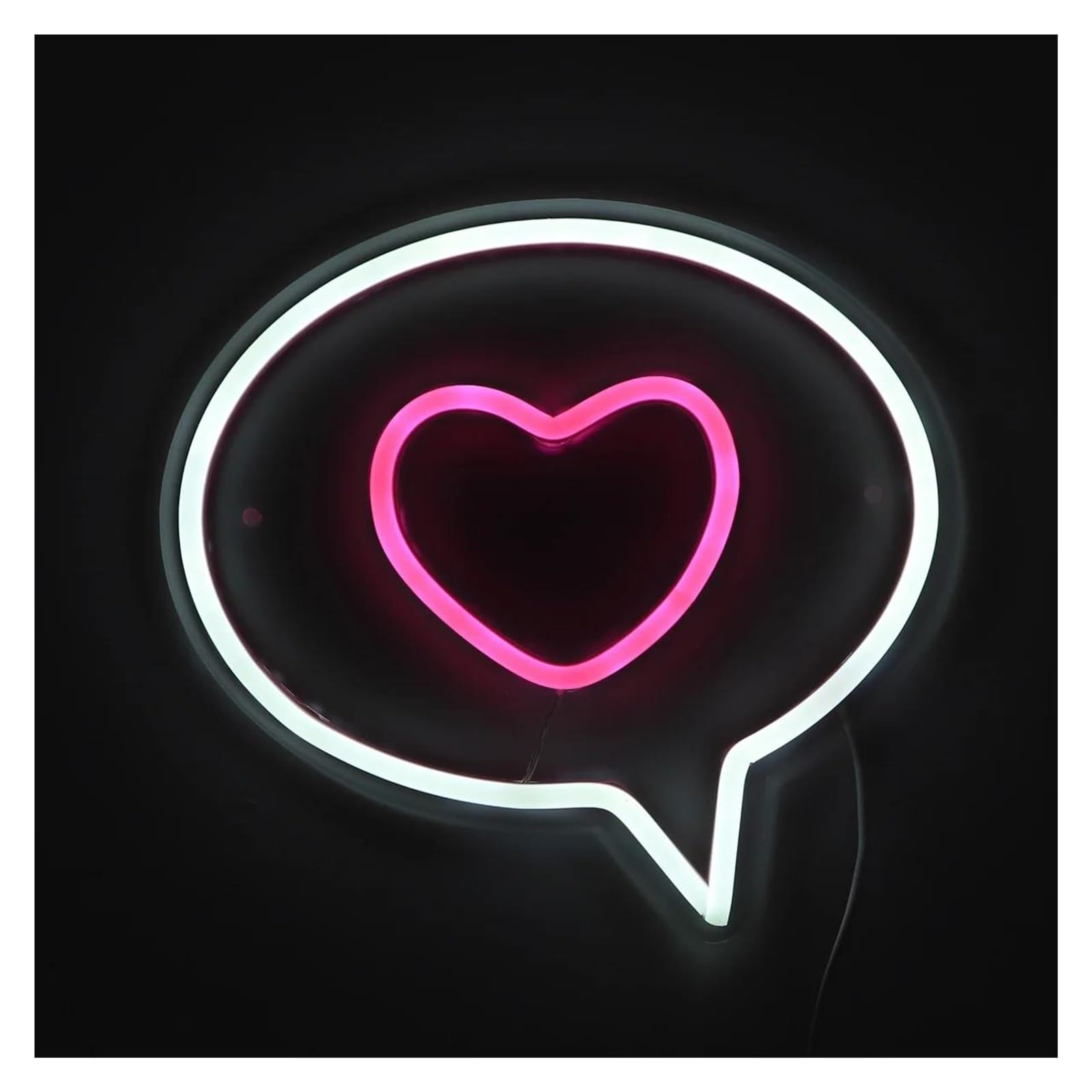 Insegna al neon Bolla con cuore per insegna al per neon per alimentazione per dimmerabile per luce per