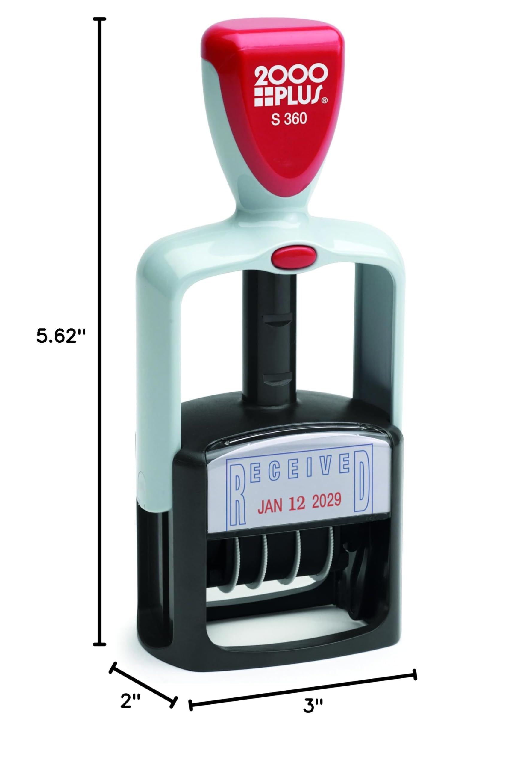 2000 PLUS Date Message Dater Stamp Paid, Faxed, Received, Entered Stamp Self Inking Date Message Dater Stamp Blue - View #7
