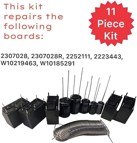 2307028 - Kit de reparación maestro de 11 piezas para tablero de control de refrigerador principal