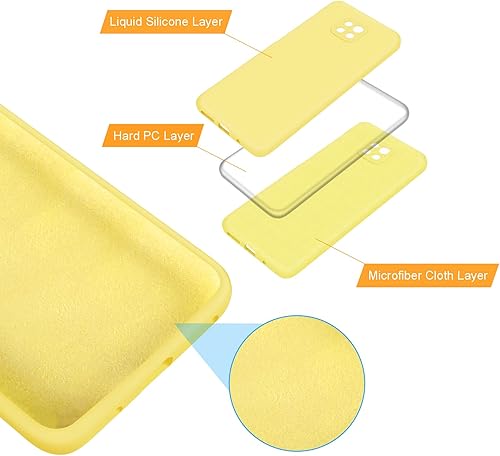 Vista 18 de E Segoi Moto G Power 2021 - Funda de goma de gel de silicona líquida a prueba de golpes, forro de tela de microfibra suave, compatible con Motorola