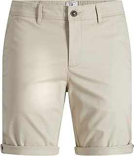 شورت بوي سادة رجالي من جاك اند جونز، مقاس كبير، قطن