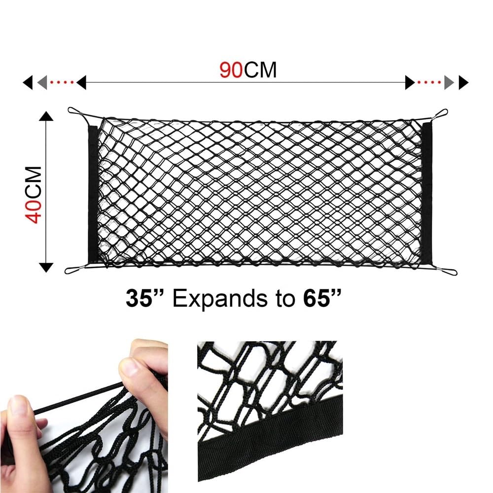 Rete Portaoggetti Auto Rete Portaoggetti per Bagagliaio Posteriore per Auto per RAV4 per XA10 XA20 XA30 XA40 XA50(Ceiling Double Net)