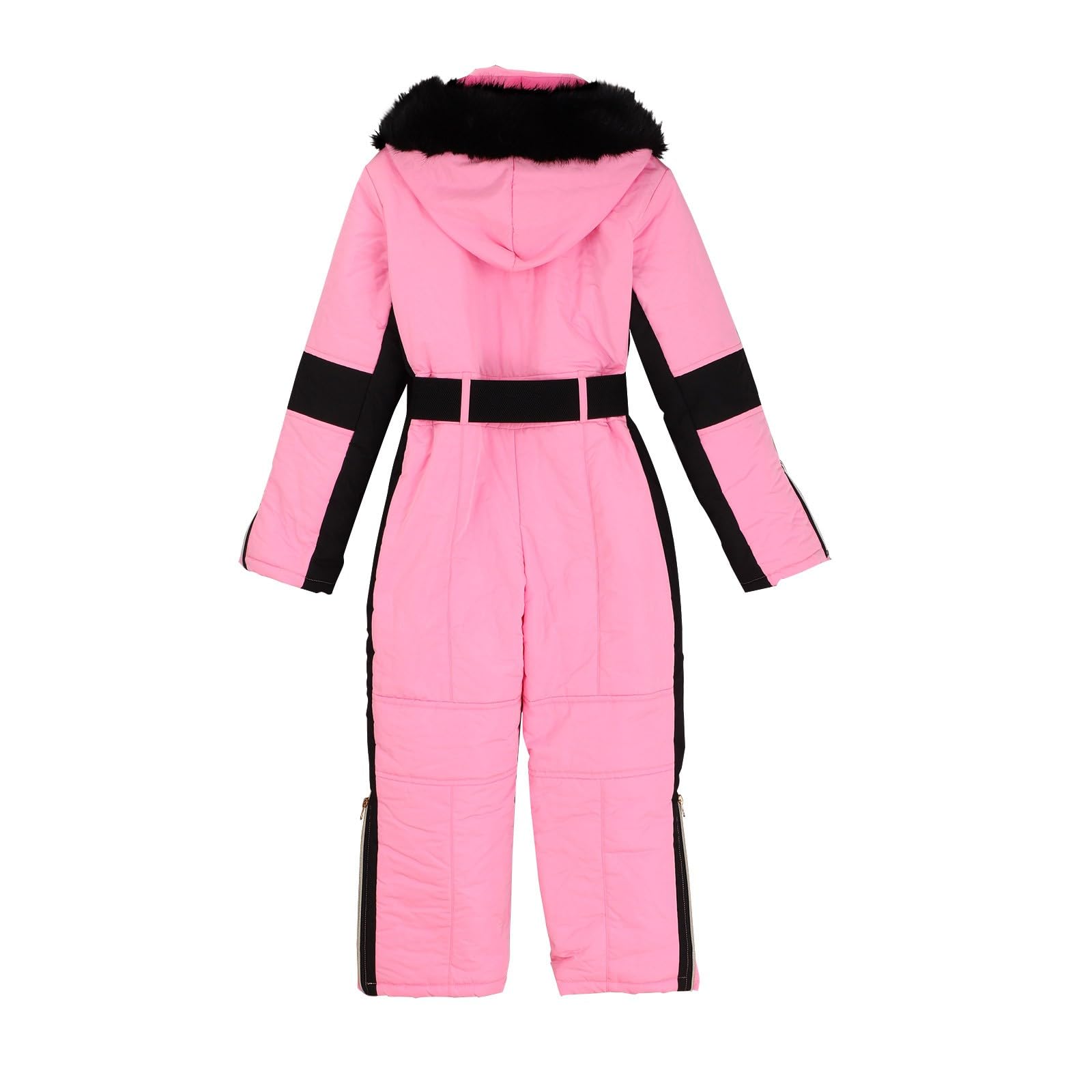 Kinder Winter Warm Skianzug Wasserdicht Winddicht Winteranzug Einteilige Softshellanzug Schneeoverall mit Kapuze Skioverall,Schneeoverall Jungen,Weihnachts/Geburtstagsgeschenke