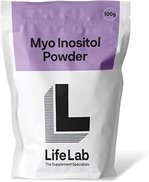 Myo Inositol Powder 100g- Pure Myo Inositol Supplement for Hormonal Balance - Mood Support Vegan Myo Inostiol Powder 99.5 High Purity by LifeLab Supplements