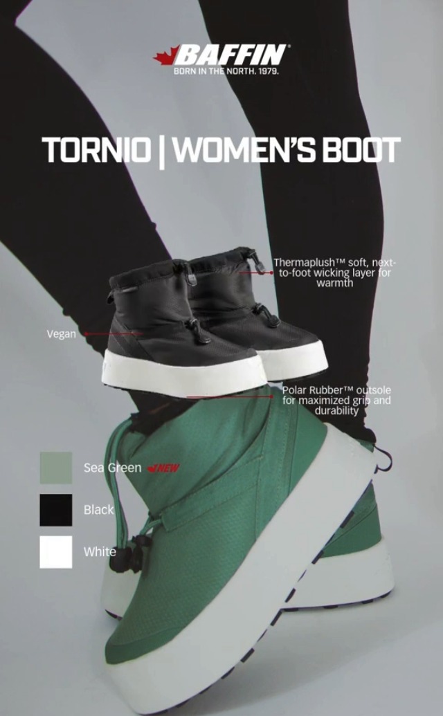 Baffin Women's TORNIO Waterproof Insulated Low-Height Snow Boots w