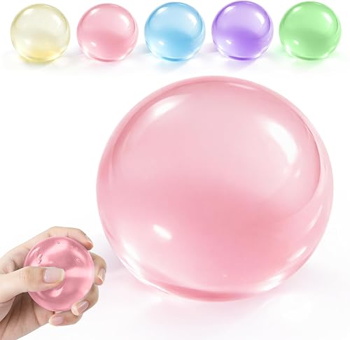 Coconut Oil Squishy, Coconut Oil Stress Ball, Slow Rising Squeeze Luck Squishies, Sensory Fidget Oil Ball Toy for Kids and Adults Party Favors Birthday Gift (Pink)