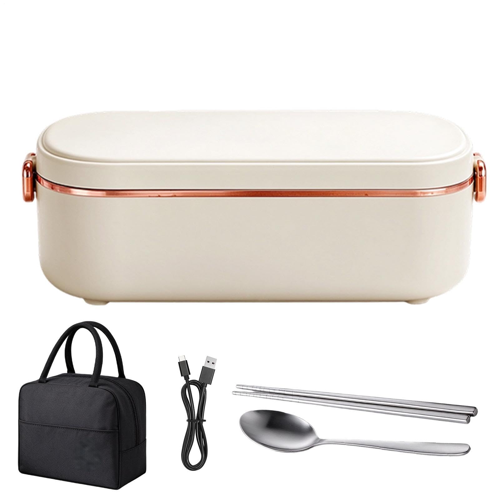 Kabellose beheizte Lunchbox – 900 ml beheizter Behälter | Isoliertasche &