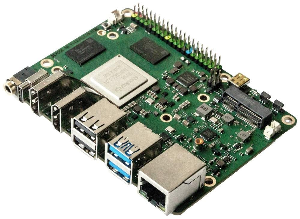 RadxaRock 5 B 4GB 8 x 2.4GHz SBC with Water Cooling, HDMI, USB, Bluetooth, Android OS