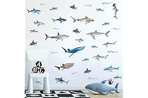 IARTTOP Animal Ocean Shark Wallpaper for Kids