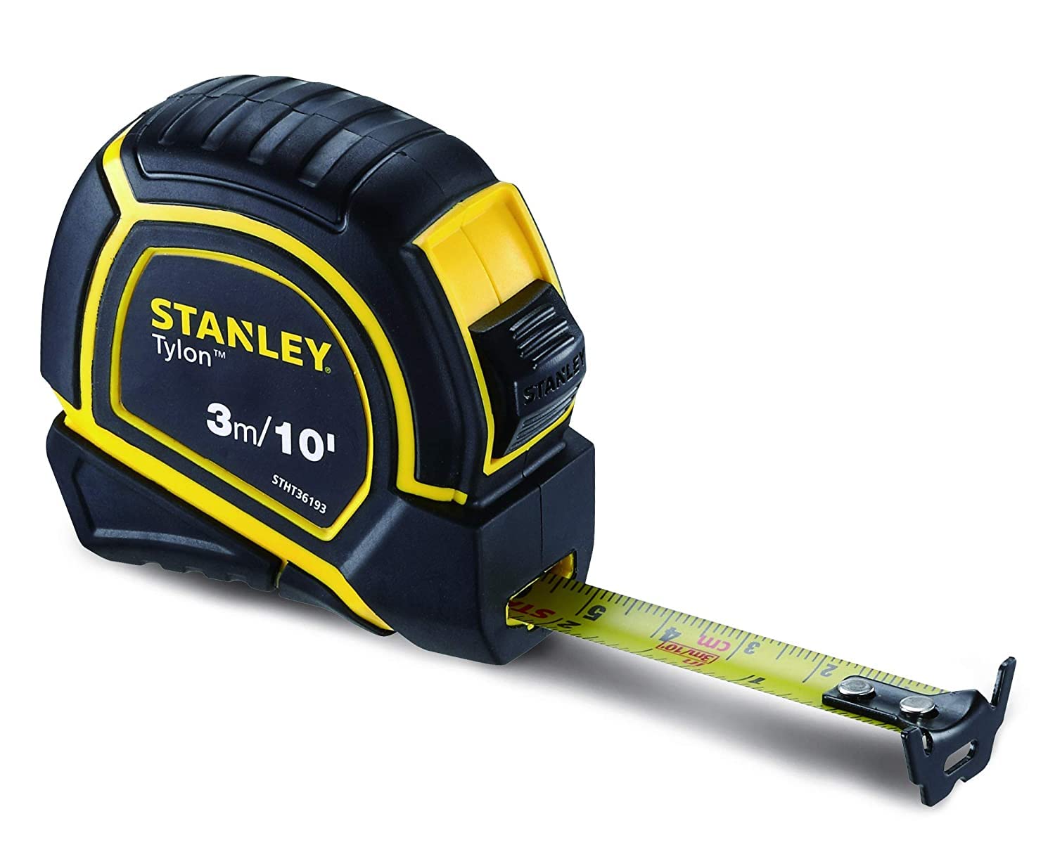 Tylon Short Tape Measure 3M/10' X 15Mm, Yellow/Black - Stht36193