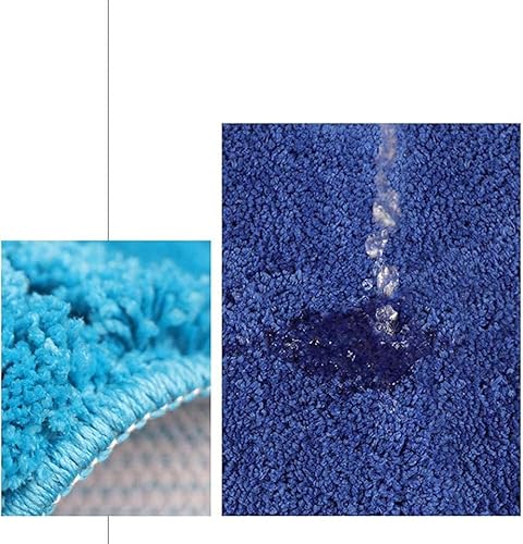 Miniatura 5 de JYDQM Tapete de baño de microfibra antideslizante, absorbente, de felpilla, suave, lavable a máquina, tapete de baño de terciopelo para bañera,