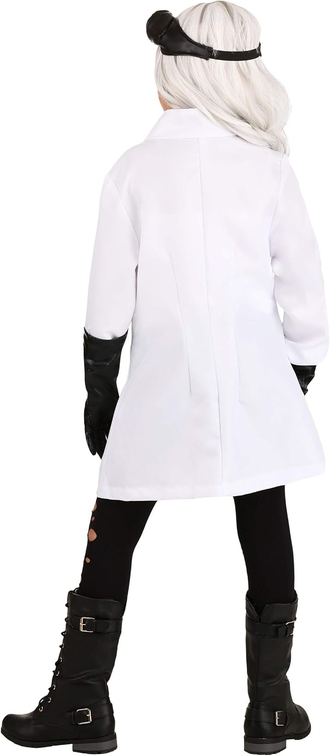 Girls Mad Scientist Dress Costume - Jacket, Goggles & Gloves