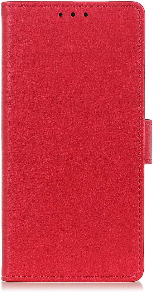 Cheryl Case Compatible with OnePlus 7T, Leather Flip Wallet Case Cover Replacement for OnePlus 7T,[Card Slots][Stand Feature], Red