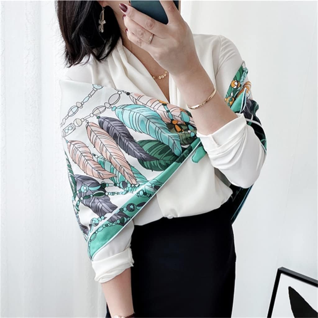 Double-sided Printing Fashion Silk Square Scarf Shawl For Mother