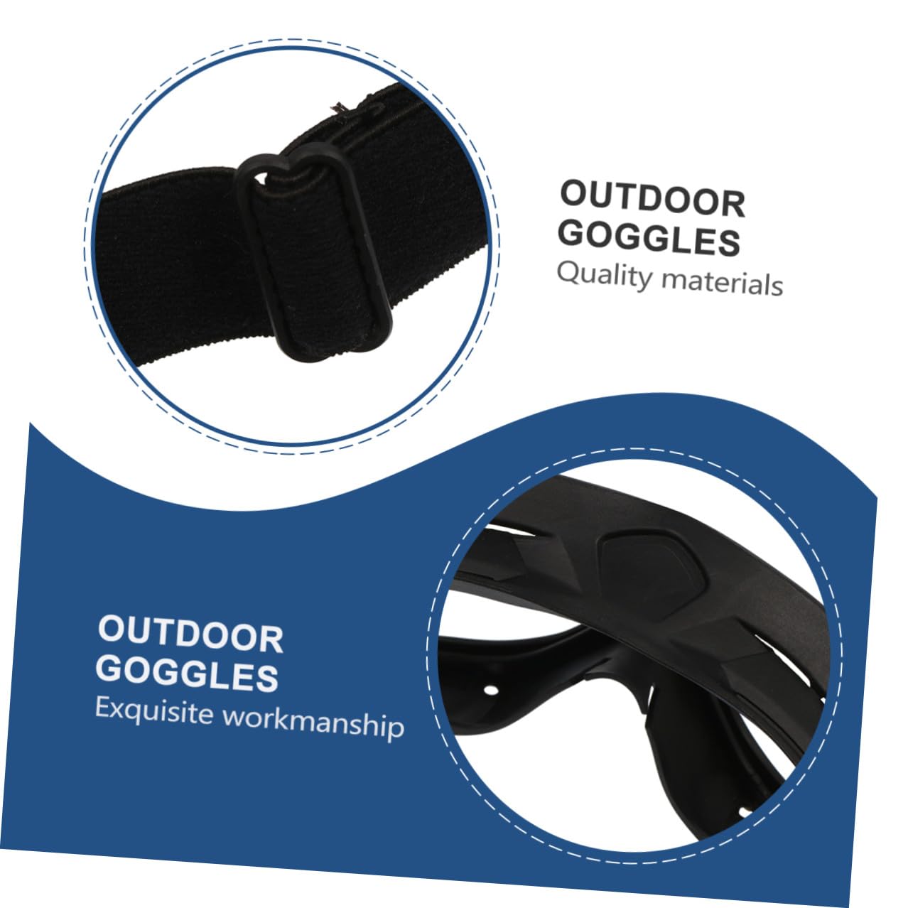 Healvian Occhiali Protettivi Anti-Vento Leggeri per Esterni Montatura Nera e Lenti Trasparenti Occhiali da Ciclismo e Equitazione Resistenti Agli Urti per Attività Outdoor e Sportive