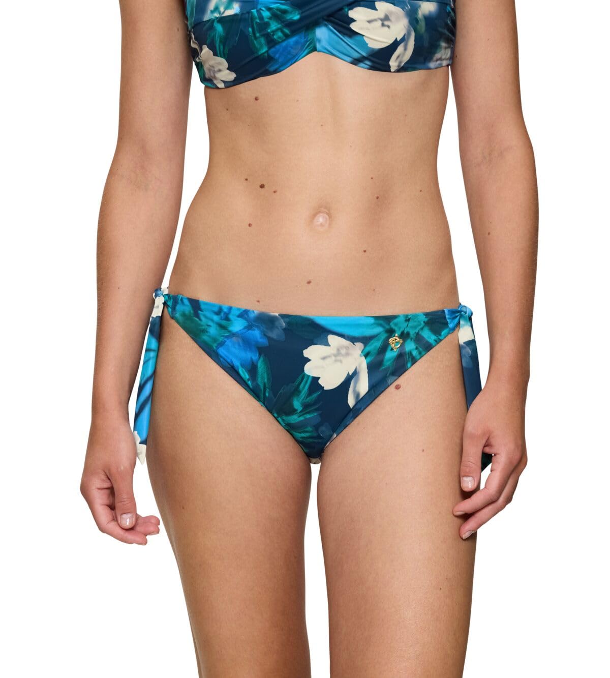 Triumph Women's Summer Fleur Tai Bikini Bottom, Multicoloured (Turquoise-Dark Combination), 16