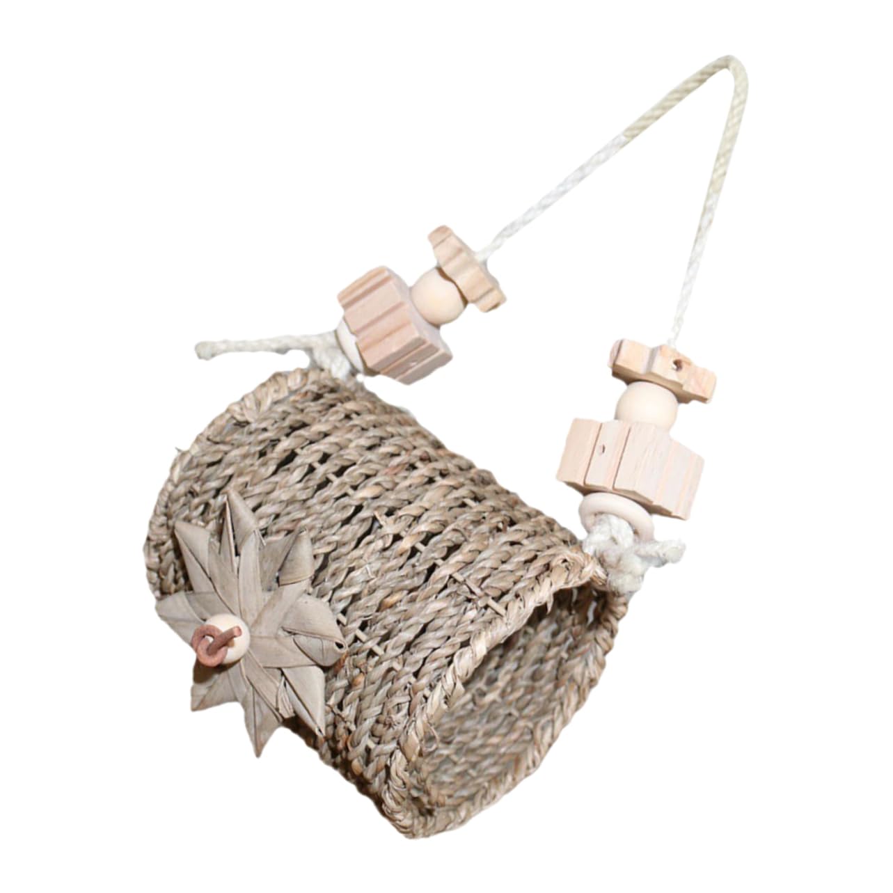 Toddmomy Hanging Bird Nest Hammock for Parrots Breathable Bird Bed Durable Comfortable Cage Accessory for Parakeets Macaws Cockatoos Lovebirds Finches