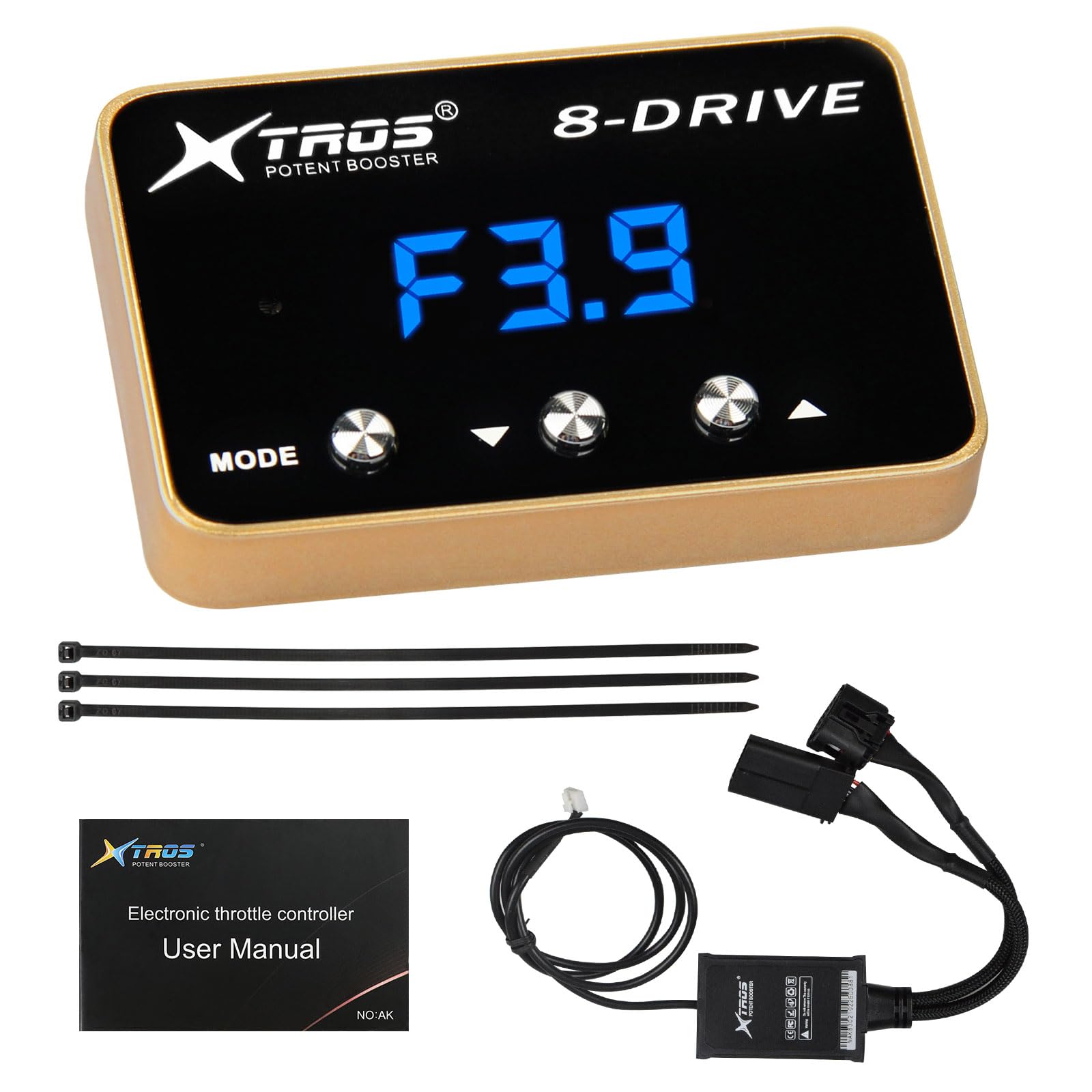 Pedal Throttle Response Controller for Toyota Lexus Most Model and Isuzu D-Max 2011+ Mux 2013-2019, 4 Drive Modes, 36 Sensitivity Levels and 4 Auxiliary Modes,Anti-Theft (WAK-830)