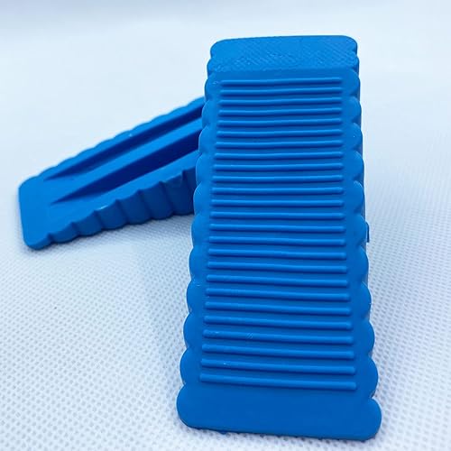 Miniatura 1 de 2 Pack Door Stoppers Rubber Door Wedge Stackable & Sturdy Door Stop Heavy Duty Slip-Resistant Rubber Ensures Tight Fit for Any Door Gaps on Tiles,