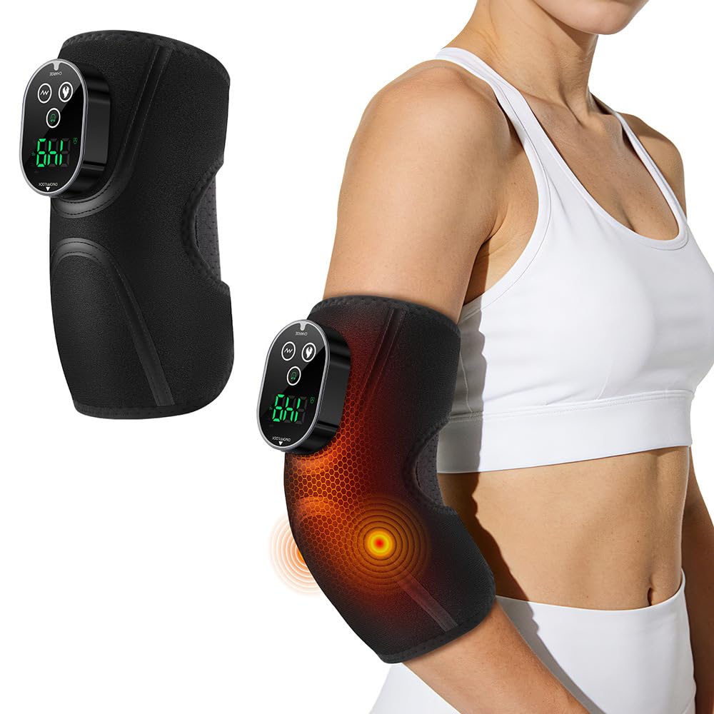 Envoltura De Codera Calefactada, Muñeca Calentada Larga Portátil, Masaje de vibración Codo Masajeador Rodillera calentada Envoltura
