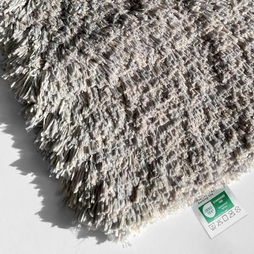 KARAT Badematte 70x120cm braun weicher, Flauschiger Badezimmerteppich in...