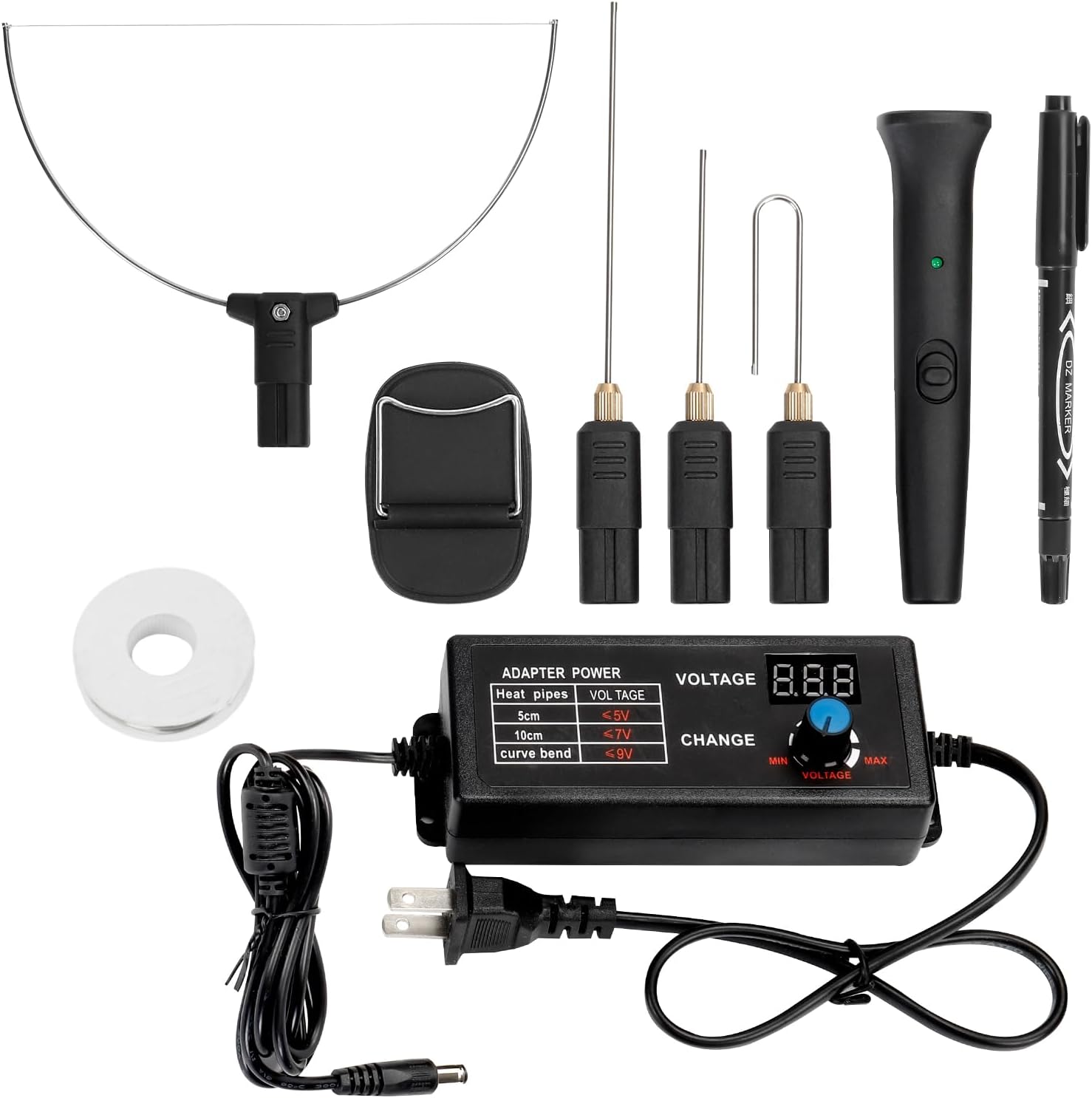 Hot Wire Foam Cutter, 4 in 1 Electric Hot Knife Foam Cutting Tool, 100-240v / 18w Styrofoam Cutter with Marker Pen