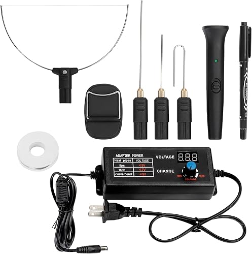 Miniatura 9 de Cortador de espuma, pluma de 10 cm para poliestireno extruido con luz de potencia, cortador eléctrico de espuma de 100-240V/15W, herramienta