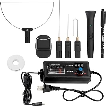 Foam Cutter Tool with Digital Voltage Controller, 100-240V /18W 4 in 1 Hot Foam Cutter Set with Marker Pen