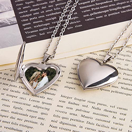 Aro Torliy Custom Locket Necklace, Personalized Heart Photo Locket Necklace - Customized Memorial Lockets That Holds Pictures For Women & Girls #TOP3
